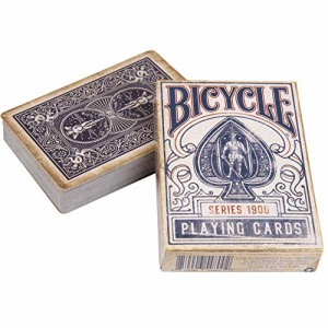 Ellusionist Bicycle 1900 ビンテージシリーズ トランプ ブルー アンティーク調のライダーバックマー 【並行輸入品】
