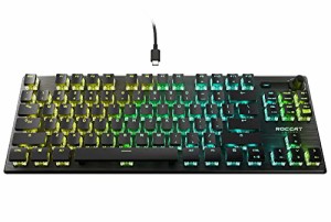 ROCCAT ゲーミングキーボード Vulcan TKL Pro US 英語配列 有線 ブラック/黒 オプティカル リニア テン 【並行輸入品】