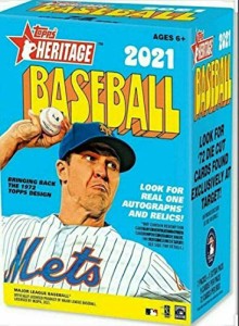 MLB 2021 Topps ヘリテージ ベースボールブラスターボックス 1箱8パック 野球 カード【並行輸入品】