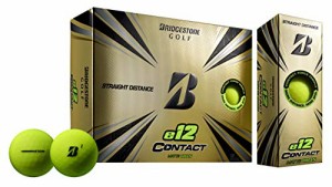 ブリヂストンゴルフ e12 CONTACT 2021 ゴルフボール 1ダース 12球入 USA直輸入品 グリーン【並行輸入品】