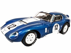 1965 シェルビー コブラ デイトナクーペ #12 ブルーメタリック ホワイトストライプ付き 1/18 ダイ  【並行輸入品】