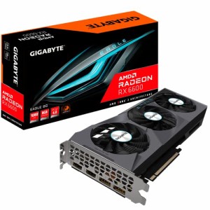 GIGABYTE Radeon RX 6600 Eagle 8G グラフィックカード WINDFORCE 3X 冷却システム 8GB 128-bit GDDR6 GV-R66EAGLE-8GD 【並行輸入品】