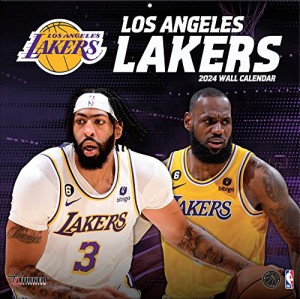 Los Angeles Lakers | ロサンゼルスレイカーズ壁掛け カレンダー 2024年 (令和6年/30 x 60cm）ナショナル N【並行輸入品】