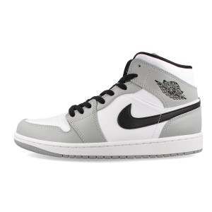 NIKE AIR JORDAN 1 MID ナイキ エア ジョーダン 1 ミッド グレー ブラック ホワイト 554724-092 メンズ レディース スニーカー