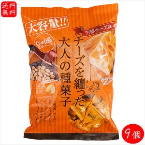 【送料無料】 業務用 じゃり豆 濃厚チーズ味 280g×9個  おつまみ お酒の肴 ノンフライ製法 アーモンド ひまわりの種 かぼちゃの種 ビタ