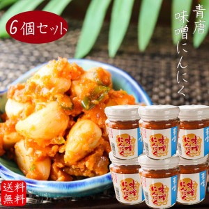 【送料無料】青唐味噌にんにく 200g×6個セット 食べるにんにく 青唐味噌 青唐辛子みそ 青唐辛子 信州味噌  青唐がらし  お酒の肴 季折