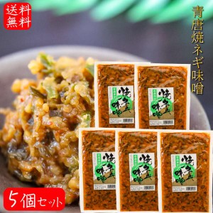 【送料無料】青唐焼ネギ味噌 250g×5個 国内製造味噌使用 青唐辛子 焼きねぎ 青唐がらし味噌 ご飯のお供 信州味噌 青とうがらし 味噌 青