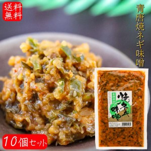 【送料無料】青唐焼ネギ味噌 250g×10個 国内製造味噌使用 青唐辛子 焼きねぎ 青唐がらし味噌 ご飯のお供 信州味噌 青とうがらし 味噌 青