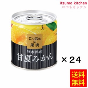 K&K にっぽんの果実 熊本県産 甘夏みかん 185gx24缶 国分グループ本社 業務用 食品 まとめ買い お買い得 大容量 お徳用  おうちごはん ス