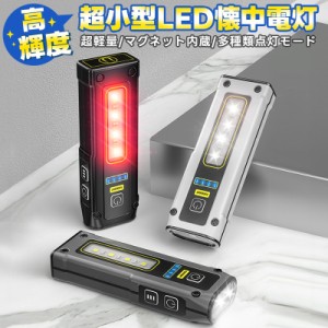 Type-c充電式ミニ懐中電灯 LEDライト ミニ LED フラッシュライト ハンディライト 携帯ライト 非常用ライト コンパクト 充電式 超小型