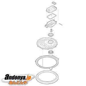 三菱 三菱電機 MITSUBISHI ELECTRIC 炊飯器用 純正品 交換用 部品 放熱板組立（内蓋/内フタ）3.5合(0.63L) M15E95330H