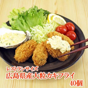 広島県産　カキフライ　約35ｇ　40粒　大粒　20粒×2ｐ