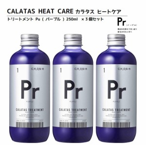 正規品 カラタス トリートメント ヒートケア パープル Pr 250ml 3個 ヘアカラーリングの色味を長持ち アフターケア トリートメント