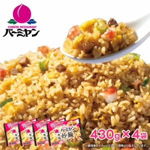 バーミヤン チャーハン 冷凍 本格 炒飯 4袋 1P 当たり 約1~2人前 ちゃーはん 焼き飯 レンジで簡単温めるだけ 冷凍食品 買い溜め