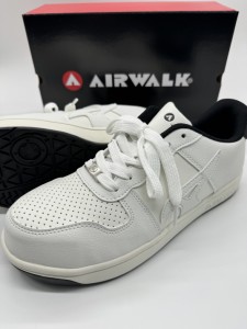 AIRWALK エアウォーク AW-621 ホワイト ベーシックウォーク ロー 耐滑底 超軽量 樹脂先芯 安全靴 ユニワールド 25〜28cm セーフティシュ