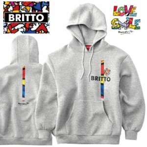 ROMERO BRITTO ロメロ ブリット フーディー プルオーバーパーカー S M L LL 3L ダンボールニット素材 フードあり BRITTOのロゴ入り ミッ