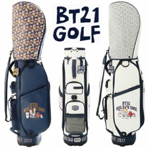 BT21 HOLE IN ONE ビーティーイシビル ホールインワン キャディバッグ 幅24cm 奥行38cm 高124cm 5分割口枠 3.8kg ロゴ入りネームプレート