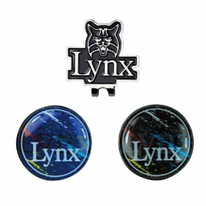 Lynx リンクス クリップ ゴルフマーカー ネイビー ブラック マグネット式