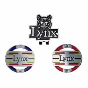 Lynx リンクス クリップ ゴルフマーカー ネイビー レッド マグネット式