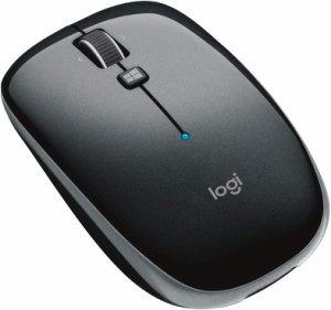 Logicool ワイヤレスマウス M557 グレー 単品 (ロジクール M557GR)【無線 薄型 Bluetooth　6ボタン マウス】cpn1