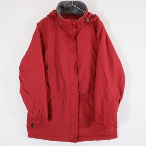 L.L.Bean エルエルビーン POLARTEC ポーラテック マウンテンパーカー 防寒  アウトドア レッド (レディース L) 中古 古着 N5318