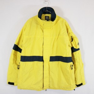 90年代 NIKE ACG ナイロンジャケット 防寒  防風  アウトドア  キャンプ ストリート イエロー (メンズ M) 中古 古着 N5696