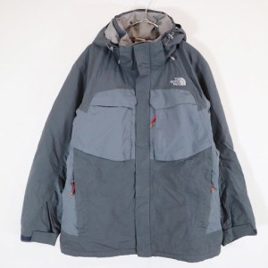 SALE/ THE NORTH FACE ノースフェイス ナイロンジャケット マウンテンパーカー 防寒  アウトドア ブラック (メンズ L) 中古 古着 N5924