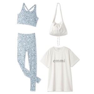 emmi HAPPY YOGA SET ヨガウェア レディース 美容 健康 ストレッチ 運動 ダイエット