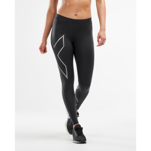 2XU ウィメンズ PWX コンプレッションタイツ BLK SIL 着圧タイツ トレーニング 筋トレ