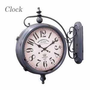 [送料無料]時計 ウォールクロック 壁掛け時計 おしゃれ 掛け時計 clock 鉄製 クラシック アンティーク シャビー おしゃれ 38400 東洋石創