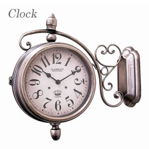 【送料無料】時計 ウォールクロック 壁掛け時計 おしゃれ 掛け時計 clock 鉄製 クラシック アンティーク シャビー おしゃれ 38402 東洋石