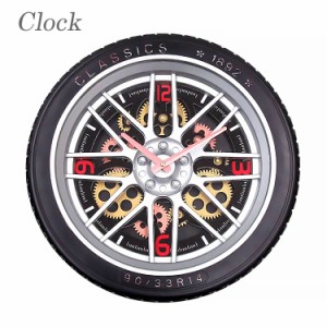 [送料無料]時計 壁掛け時計 おしゃれ 掛け時計 clock 歯車 gearclock クラシック インダストリアル アンティーク 50306 東洋石創 amz c-l