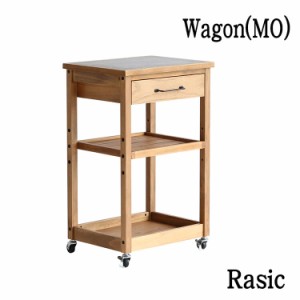 [送料無料]ワゴン Rasic Wagon MO ダイニングワゴン 収納 天然木 シンプル ソフトヴィンテージ 市場家具