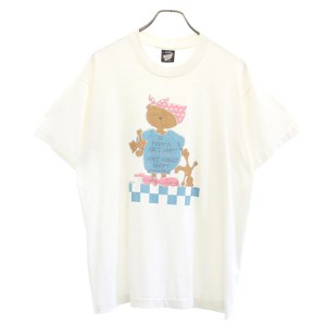 スクリーンスターズ 90s USA製 半袖 Tシャツ L 白 SCREEN STARS メンズ