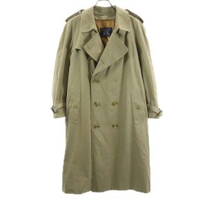 バーバリー 80s 90s イギリス製 ロング トレンチコート ベージュ BURBERRY メンズ