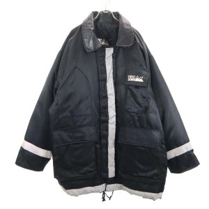 ファーストダウン 90s オールド ナイロン ダウンジャケット XL 黒 FIRSTDOWN メンズ