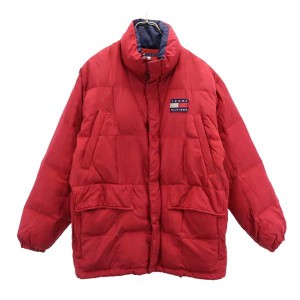 トミーヒルフィガー 90s フラッグタグ オールド ダウンジャケット S レッド TOMMY HILFIGER メンズ