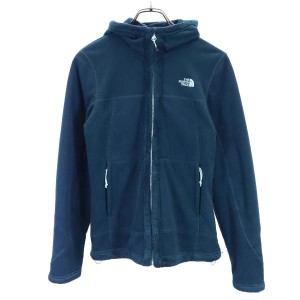 ノースフェイス フリースジャケット S 緑系 THE NORTH FACE フード 裏ボア レディース