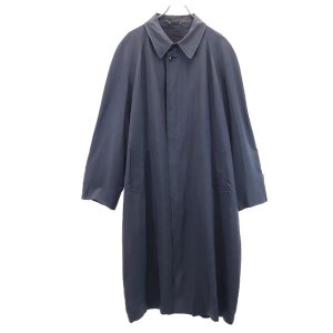 ランバン シルクブレンド ロングコート ダークグレー LANVIN メンズ