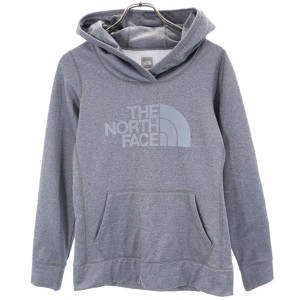 ノースフェイス NLW71253 長袖 スウェット パーカー L グレー系 THE NORTH FACE アウトドア プルオーバー 裏起毛 レディース