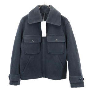 未使用 ユニクロ ウールブレンド フリースジャケット XS ダークグレー UNIQLO +J メンズ