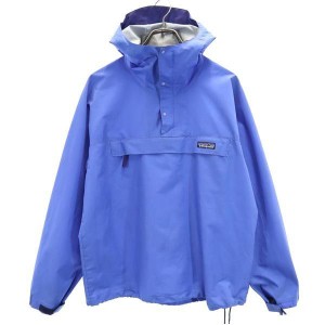 パタゴニア ロゴ刺_ 長袖 アノラックパーカー XS ブルー系 patagonia アウトドア メンズ