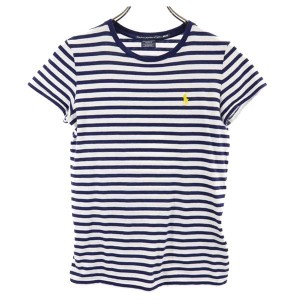 ラルフローレンスポーツ ボーダー 半袖 Tシャツ XS ホワイト系 RALPH LAUREN SPORTS レディース