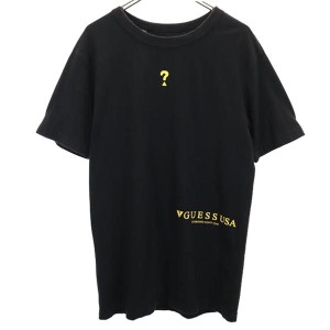 ゲス ロゴプリント 半袖 Tシャツ S ブラック系 Guess メンズ