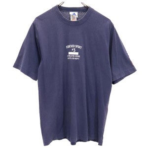 アディダス プリント 半袖 Tシャツ M ネイビー系 adidas メンズ