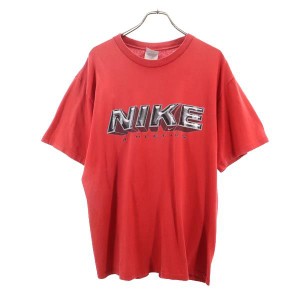 ナイキ オールド ロゴプリント 半袖 Tシャツ M レッド NIKE メンズ