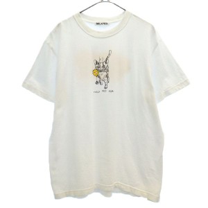 ミルクフェド プリント 半袖 Tシャツ ONE ホワイト MILKFED. レディース