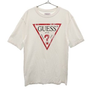 ゲス ロゴ プリント 半袖 Tシャツ XS ホワイト Guess メンズ