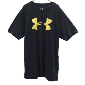 未使用 アンダーアーマー プリント 半袖 Tシャツ XL ブラック UNDER ARMOUR メンズ