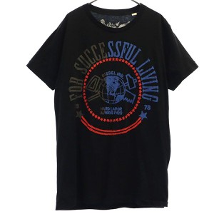 ディーゼル プリント 半袖 Tシャツ M ブラック系 DIESEL メンズ